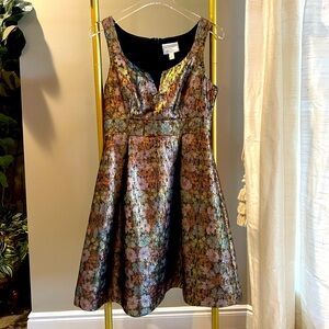 Floral Chrome Anthropologie Dress